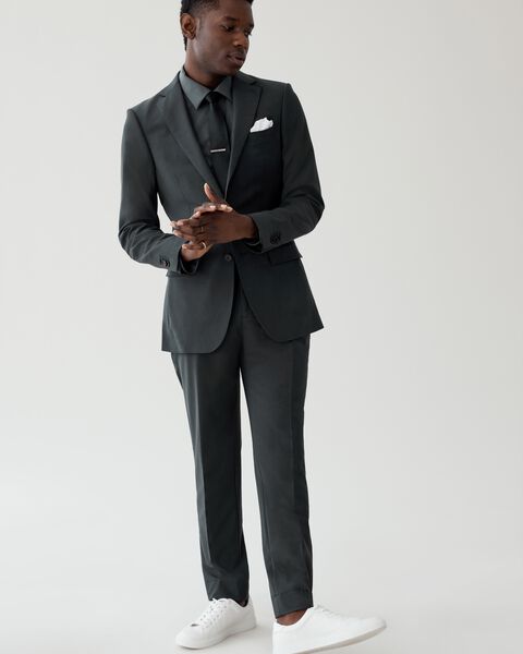 Slim Stretch Wool Tailored Pant